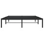 Black metal bed frame 140x190 cm by , Beds and slatted bases - Ref: Foro24-373655, Price: 101,08 €, Discount: %