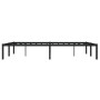 Black metal bed frame 140x190 cm by , Beds and slatted bases - Ref: Foro24-373655, Price: 101,08 €, Discount: %