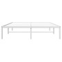 Estructura de cama de metal blanca 140x200 cm de , Camas y somieres - Ref: Foro24-373674, Precio: 82,27 €, Descuento: %