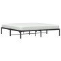 Estructura de cama de metal negro 200x200 cm de , Camas y somieres - Ref: Foro24-373662, Precio: 101,75 €, Descuento: %