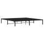 Estructura de cama de metal negro 200x200 cm de , Camas y somieres - Ref: Foro24-373662, Precio: 101,75 €, Descuento: %