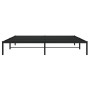 Black metal bed frame 200x200 cm by , Beds and slatted bases - Ref: Foro24-373662, Price: 101,83 €, Discount: %