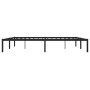 Black metal bed frame 200x200 cm by , Beds and slatted bases - Ref: Foro24-373662, Price: 101,83 €, Discount: %