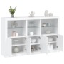 Sideboard with white LED lights 162x37x100 cm by , Sideboards - Ref: Foro24-3209142, Price: 256,48 €, Discount: %