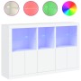 Sideboard with white LED lights 162x37x100 cm by , Sideboards - Ref: Foro24-3209142, Price: 256,48 €, Discount: %