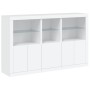 Sideboard with white LED lights 162x37x100 cm by , Sideboards - Ref: Foro24-3209142, Price: 256,48 €, Discount: %