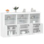 Sideboard with white LED lights 181.5x37x100 cm by , Sideboards - Ref: Foro24-3209149, Price: 265,87 €, Discount: %