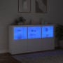 Sideboard with white LED lights 181.5x37x100 cm by , Sideboards - Ref: Foro24-3209149, Price: 265,87 €, Discount: %