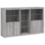 Sideboard with LED lights Sonoma gray 162x37x100 cm by , Sideboards - Ref: Foro24-3209175, Price: 236,68 €, Discount: %