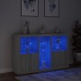 Sideboard with LED lights Sonoma gray 162x37x100 cm by , Sideboards - Ref: Foro24-3209175, Price: 236,68 €, Discount: %