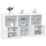 Sideboard with white LED lights 181.5x37x100 cm by , Sideboards - Ref: Foro24-3209177, Price: 248,53 €, Discount: %