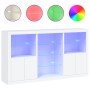 Sideboard with white LED lights 181.5x37x100 cm by , Sideboards - Ref: Foro24-3209177, Price: 248,53 €, Discount: %