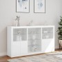 Sideboard with white LED lights 181.5x37x100 cm by , Sideboards - Ref: Foro24-3209177, Price: 248,53 €, Discount: %