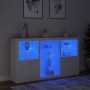 Sideboard with white LED lights 181.5x37x100 cm by , Sideboards - Ref: Foro24-3209177, Price: 248,53 €, Discount: %