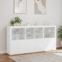 Sideboard mit weißen LED-Leuchten 202x37x100 cm von , Sideboards - Ref: Foro24-3209156, Preis: 290,04 €, Rabatt: %