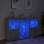 Concrete gray sideboard with LED lights 181.5x37x100 cm by , Sideboards - Ref: Foro24-3209180, Price: 229,79 €, Discount: %