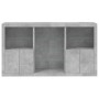 Concrete gray sideboard with LED lights 181.5x37x100 cm by , Sideboards - Ref: Foro24-3209180, Price: 229,79 €, Discount: %