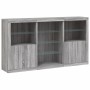 Sideboard with LED lights Sonoma gray 181.5x37x100 cm by , Sideboards - Ref: Foro24-3209182, Price: 246,63 €, Discount: %