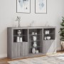 Sideboard with LED lights Sonoma gray 181.5x37x100 cm by , Sideboards - Ref: Foro24-3209182, Price: 246,63 €, Discount: %