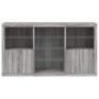 Sideboard with LED lights Sonoma gray 181.5x37x100 cm by , Sideboards - Ref: Foro24-3209182, Price: 246,63 €, Discount: %