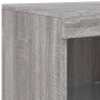 Sideboard with LED lights Sonoma gray 181.5x37x100 cm by , Sideboards - Ref: Foro24-3209182, Price: 246,63 €, Discount: %