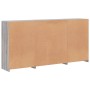 Sideboard with LED lights Sonoma gray 202x37x100 cm by , Sideboards - Ref: Foro24-3209161, Price: 293,38 €, Discount: %