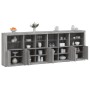 Sideboard with LED lights Sonoma gray 283x37x100 cm by , Sideboards - Ref: Foro24-3209168, Price: 447,76 €, Discount: %