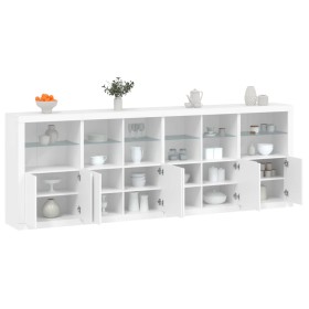 Sideboard mit weißen LED-Leuchten 283x37x100 cm von , Sideboards - Ref: Foro24-3209163, Preis: 427,94 €, Rabatt: %