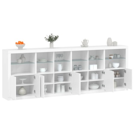 Sideboard mit weißen LED-Leuchten 283x37x100 cm von , Sideboards - Ref: Foro24-3209163, Preis: 430,69 €, Rabatt: %