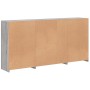 Sideboard with LED lights Sonoma gray 202x37x100 cm by , Sideboards - Ref: Foro24-3209189, Price: 262,32 €, Discount: %