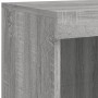 Sideboard with LED lights Sonoma gray 202x37x100 cm by , Sideboards - Ref: Foro24-3209189, Price: 262,32 €, Discount: %