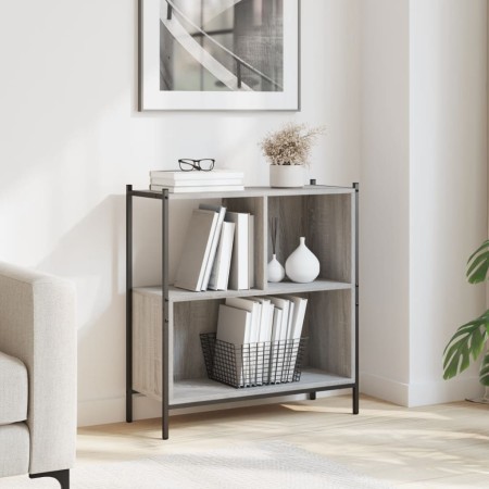 Estantería madera de ingeniería gris Sonoma 72x28x77,5 cm de , Librerías y estanterías - Ref: Foro24-838881, Precio: 49,83 €,...