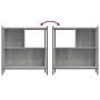 Estantería madera de ingeniería gris Sonoma 72x28x77,5 cm de , Librerías y estanterías - Ref: Foro24-838881, Precio: 49,83 €,...