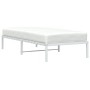 Estructura de cama de metal blanca 90x190 cm de , Camas y somieres - Ref: Foro24-373665, Precio: 55,99 €, Descuento: %