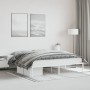 Estructura de cama de metal blanco 183x213 cm de , Camas y somieres - Ref: Foro24-373678, Precio: 88,27 €, Descuento: %