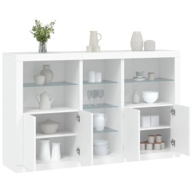 Sideboard with white LED lights 162x37x100 cm by , Sideboards - Ref: Foro24-3209170, Price: 248,99 €, Discount: %