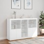 Sideboard with white LED lights 162x37x100 cm by , Sideboards - Ref: Foro24-3209170, Price: 253,99 €, Discount: %