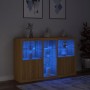 Sonoma Sideboard aus Eiche mit LED-Leuchten 162x37x100 cm von , Sideboards - Ref: Foro24-3209172, Preis: 236,51 €, Rabatt: %