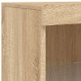 Sideboard with Sonoma oak LED lights 162x37x100 cm by , Sideboards - Ref: Foro24-3209172, Price: 231,69 €, Discount: %