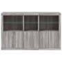 Sideboard with Sonoma grey LED lights 162x37x100 cm by , Sideboards - Ref: Foro24-3209147, Price: 248,82 €, Discount: %