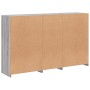 Sideboard with Sonoma grey LED lights 162x37x100 cm by , Sideboards - Ref: Foro24-3209147, Price: 248,82 €, Discount: %