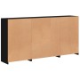 Sideboard with black LED lights 202x37x100 cm by , Sideboards - Ref: Foro24-3209185, Price: 282,72 €, Discount: %