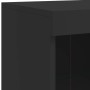 Sideboard with black LED lights 202x37x100 cm by , Sideboards - Ref: Foro24-3209185, Price: 282,72 €, Discount: %