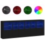 Aparador con luces LED negro 283x37x100 cm de , Aparadores - Ref: Foro24-3209164, Precio: 451,67 €, Descuento: %