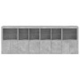 Sideboard with LED lights in concrete gray 283x37x100 cm by , Sideboards - Ref: Foro24-3209166, Price: 433,81 €, Discount: %