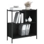 Estantería madera de ingeniería negro 72x28x77,5 cm de , Librerías y estanterías - Ref: Foro24-838878, Precio: 50,29 €, Descu...