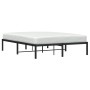 Estructura de cama de metal negro 140x200 cm de , Camas y somieres - Ref: Foro24-373656, Precio: 69,99 €, Descuento: %