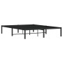 Estructura de cama de metal negro 140x200 cm de , Camas y somieres - Ref: Foro24-373656, Precio: 69,99 €, Descuento: %