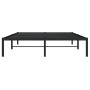 Estructura de cama de metal negro 140x200 cm de , Camas y somieres - Ref: Foro24-373656, Precio: 69,99 €, Descuento: %