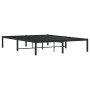 Estructura de cama de metal negro 140x200 cm de , Camas y somieres - Ref: Foro24-373656, Precio: 69,99 €, Descuento: %